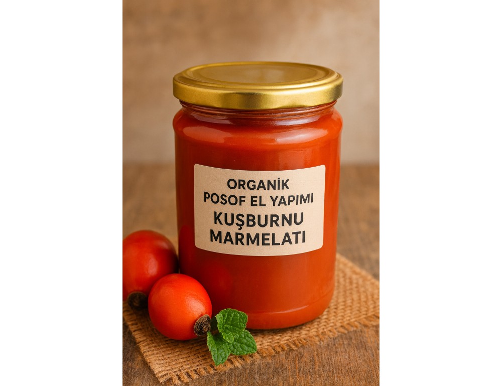 Posof Organik El Yapımı Kuşburnu Marmelatı 850 Gr.